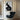 Abstract Black and White Female Portrait Painting on Canvas