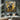 Abstract expressionist oil painting of a powerful bull in golden tones