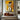 Abstract Figurative Canvas Art of Embracing Couple in Warm Yellow Tones