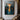 Abstract Cityscape Oil Painting Golden Dusk Skyline in Gold and Teal