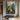Abstract Cityscape Oil Painting in Blue and Ochre