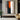 Abstract Color Block Painting in Orange Black and Taupe