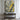Abstract Expressionist Canvas Art in Yellow Black and Grey with Dynamic Brushwork