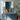 Abstract Expressionist Painting with Human Silhouettes in Blue and Yellow