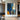 Abstract Expressionist Painting with Human Silhouettes in Blue and Yellow