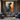 Handmade Abstract Female Silhouette Painting in Blue and Orange Colors
