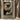 Abstract Female Portrait Street Art in Gold Black and Gray on Wood