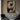 Abstract Female Portrait Street Art in Gold Black and Gray on Wood