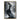 Abstract Female Silhouette in Black and White Motion on Vertical Canvas