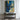 Abstract Figurative Couple Canvas Painting in Blue Yellow and Cream