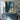 Abstract Figurative Couple Canvas Painting in Blue Yellow and Cream