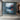 Abstract Forest Landscape Canvas Wall Art in Blue and Red Tones