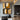 Abstract Geometric Oil Painting in Gold and Black for Modern Interiors