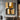 Abstract Geometric Oil Painting in Gold and Black for Modern Interiors