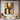 Abstract Geometric Oil Painting in Gold and Black for Modern Interiors