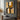 Abstract Geometric Oil Painting in Gold and Black for Modern Interiors