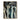 Abstract oil painting of intertwined silhouettes outlined in gold, layered teal and gray background with impasto textures and fluid metallic strokes.