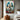 Abstract Graffiti Style Dog Painting in Whimsical Bright Colors