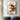 Abstract Landscape Oil Painting Amber Reflection in Orange and Beige