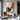 Abstract Minimalist Art in Burnt Orange and Charcoal on Beige Background