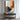 Abstract Minimalist Art in Burnt Orange and Charcoal on Beige Background