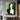 Abstract Minimalist Figurative Oil Painting in Green and Black