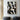 Golden Pulse Abstract Minimalist Geometric Painting in Black White and Gold