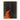 Abstract oil painting of a silhouette figure with orange drips and textured brushstrokes on black canvas background.