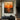 Original Abstract Sunset Canvas Art in Warm Gold and Orange Tones