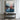 Abstract Sunset Canvas Wall Art in Pink Blue and Gold Tones