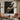 Abstract Textured Oil Painting in Black and Metallic Gold