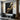 Abstract Textured Oil Painting in Black and Metallic Gold
