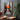 Abstract Urban Oil Painting In Red And Gray