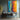 Abstract Urban Canvas Art with Rainbow Street and Minimalist Umbrella Figures