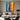 Abstract Urban Canvas Art with Rainbow Street and Minimalist Umbrella Figures