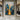 Abstract Urban Skyline Oil Painting in Gold and Blue