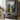 Abstract Urban Skyline Oil Painting in Gold and Blue
