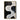 black and white abstract oil painting with curved texture strokes