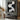 black and white abstract oil painting with curved texture strokes