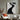 Black And White Textured Abstract Oil Painting With Flowing Palette Knife Lines