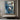 Abstract Oil Painting of Blue-Eyed White Tiger in Textured Brushstrokes