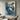 Abstract Oil Painting of Blue-Eyed White Tiger in Textured Brushstrokes