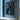 Hand-painted abstract oil painting of a woman in profile with blue and red tones, figurative modern canvas wall art