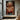 Impasto painting of glamorous blonde woman with red lipstick and colorful top, vintage portrait style