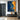 abstract fluid oil painting with deep blue and gold waves, cosmic-inspired wall art for modern decor
