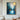 "Celestial Flow" abstract oil painting featuring textured deep teal and white forms dramatically highlighted with cascading metallic gold accents and luminous light effects.