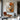 Contemporary Abstract Artwork in Burnt Orange Beige and Grey