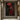 Hand-painted abstract oil painting of a warrior in red cloak and armor, dramatic figure portrait with dark background and gold accents