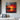 Crimson Voyage abstract boat oil painting in fiery sunset tones, Sonarart Original
