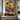 Cubist Abstract Canvas Portrait with Dual Faces and Bold Color Texture